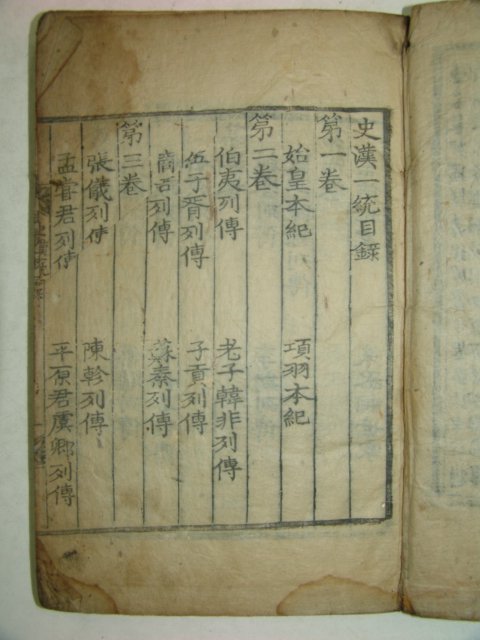 목판본 사한일통(史漢一統) 9책