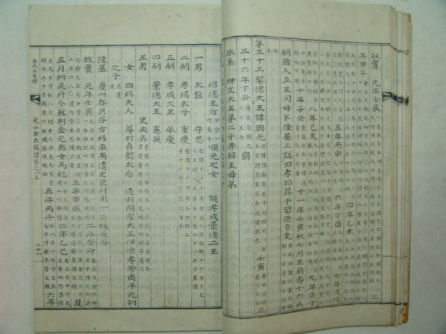 1939년(을묘보) 광산김씨족보(光山金氏族譜) 48책완질