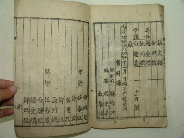 1946년 순천향교간행 향교이건후집강안 1책완질