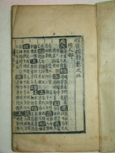 목판본 경서류초(經書類抄)권1~4 2책