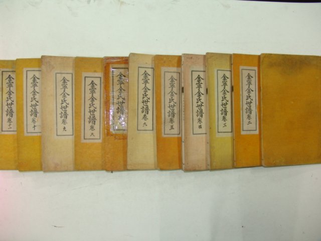 1919년(을미보) 김녕김씨세보(金寧金氏世譜)11책완질