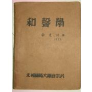 1956년 광주사범대학음악과 화성학(和聲學)