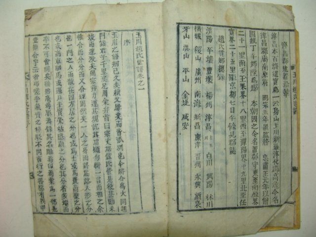 1923년 목활자본 옥천조씨세보(玉川趙氏世譜)19책완질