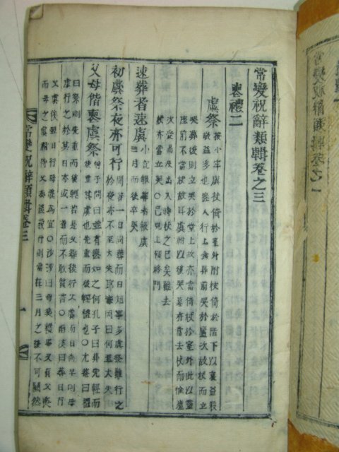 1922년 남원간행 목활자본 金在洪編 상변축사류집(常變祝辭類輯)1~4 2책