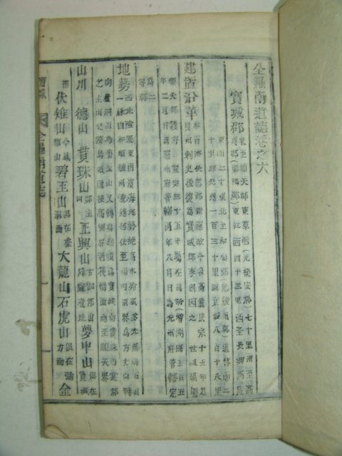 1926년 목활자본 전라남도지(全羅南道誌)나주,장흥,릉주,화순,보성,순천 6책