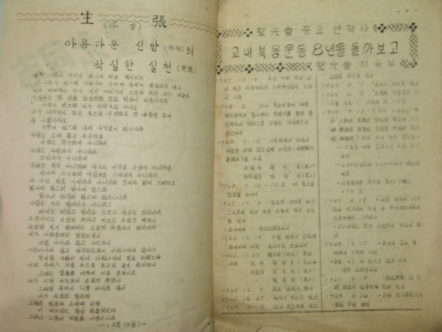 1954년 聖 光聖光同志 합병호