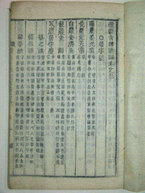1924년 목활자본 안광우(安光宇)編 속수청구호보(續修靑邱號譜)3권3책완질