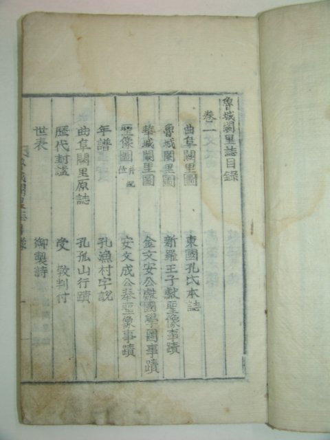 1933년 목활자본 로성궐리지(魯城闕里誌)4권2책완질