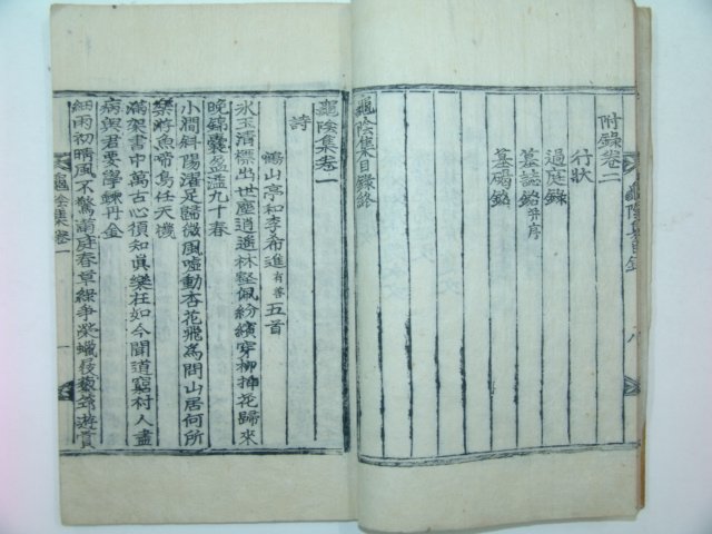 1910년 목활자본 안기원(安冀遠) 구음집(龜陰集)권1,2 1책