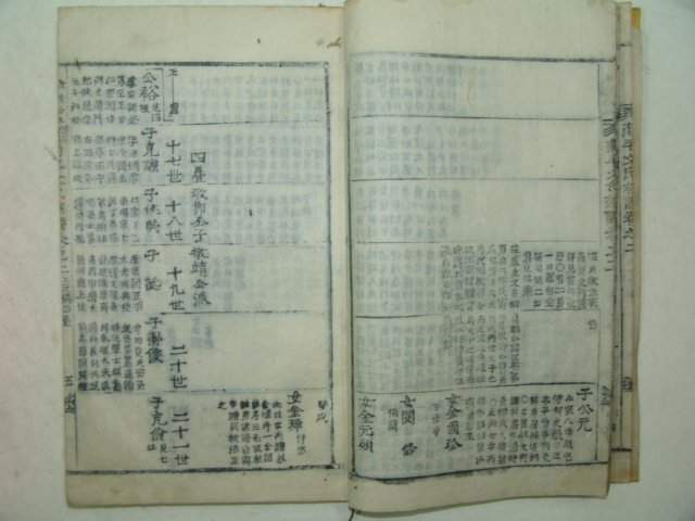 1901년 목활자본 단성신안재개간 남평문씨족보 15책