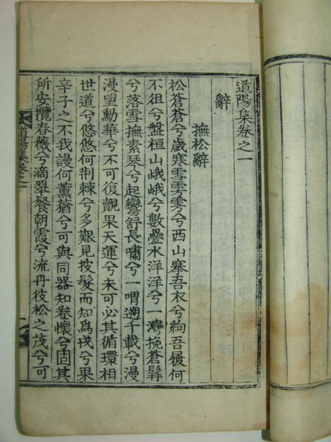 1919년 목판본 평산신씨 신태룡(申泰龍) 도양집(道陽集)4권2책완질