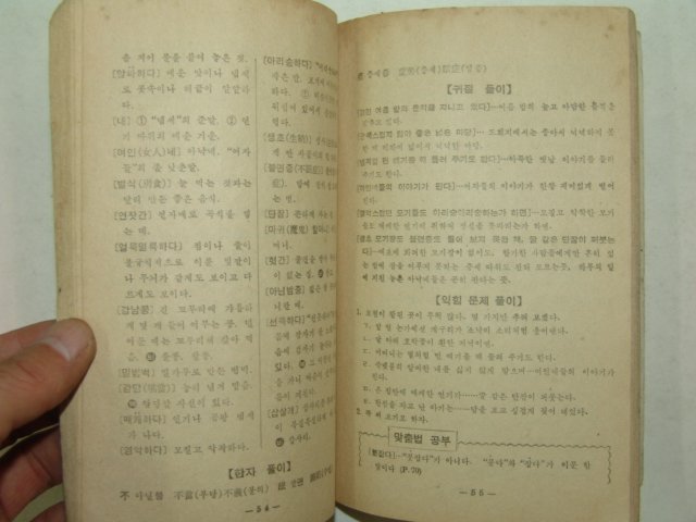 1964년 중학국어 실력자습서 1-1
