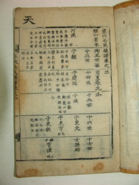 목활자본 밀성박씨족보(密城朴氏族譜) 5권5책완질