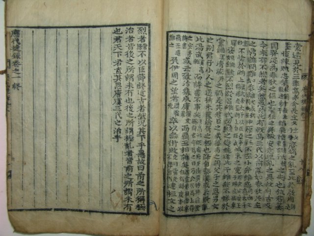 300년이상된 고목판본 역대첩록(歷代捷錄)권1,2 1책