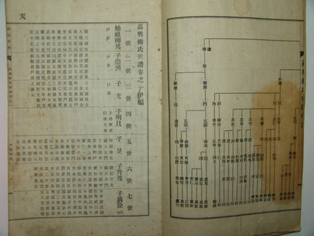 1942년(임오보) 고흥류씨세보(高興柳氏世譜) 3책