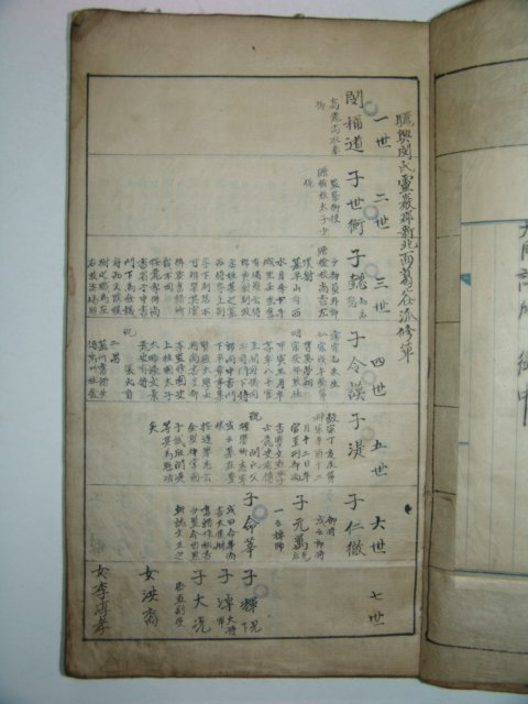 필사본 여흥민시영암군신북면갈곡파수(驪興閔氏靈巖郡新北面葛谷派修)1책완질