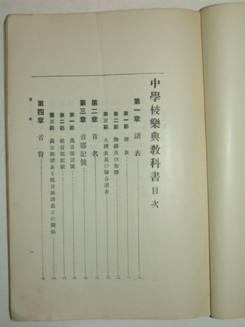 1933년 중학교 악전교과서(樂典敎科書)