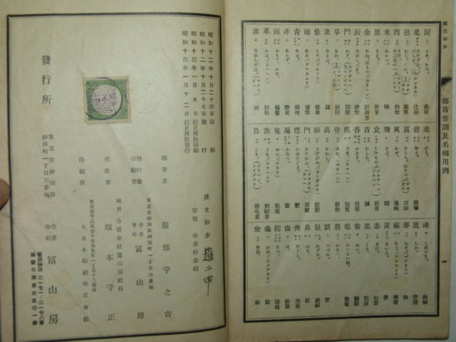 1938년 한문초보(漢文初步)
