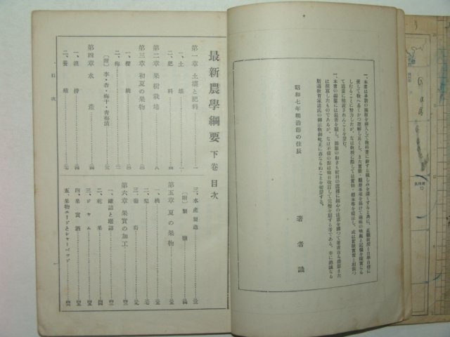 1933년 최신 농학강요(農學綱要)