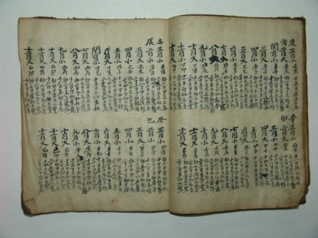 200년이상된 고필사본 천세력(千歲曆) 1책완질