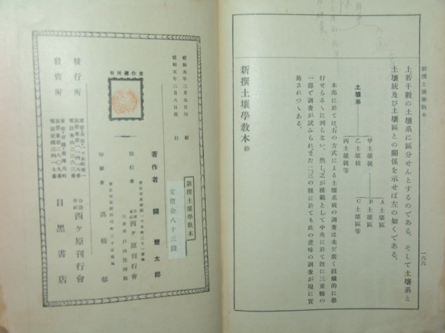 1930년 토양학교본(土壤學敎本)