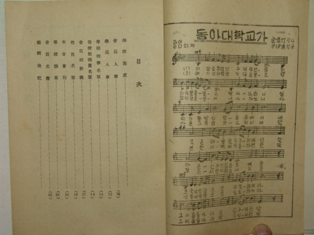 1958년 동아대학교동창회 회지(會誌)