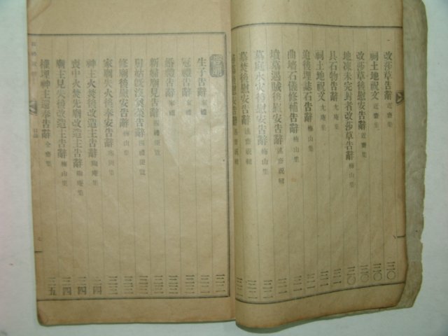 1930년간행 백례축집(百禮祝輯) 1책완질