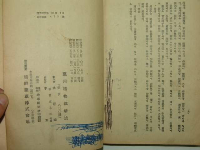 1961년 약용식물재배법(藥用植物栽培法)