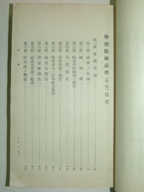 1938년 일본간행 학교교련필집