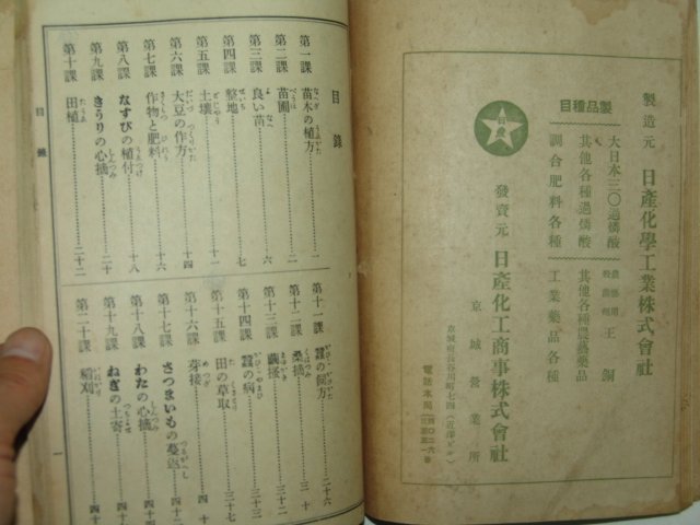 1941년 조선총독부 초등농업서권2,자급비료(自給肥料)1책 합본