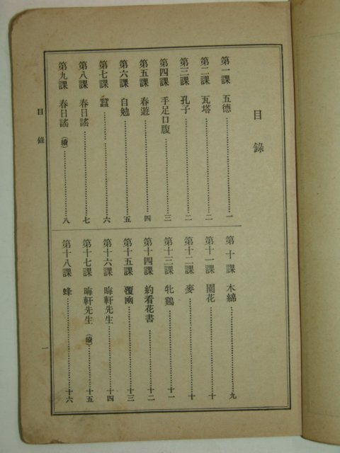 1923년(대정12년) 보통학교 한문독본 제6학년용