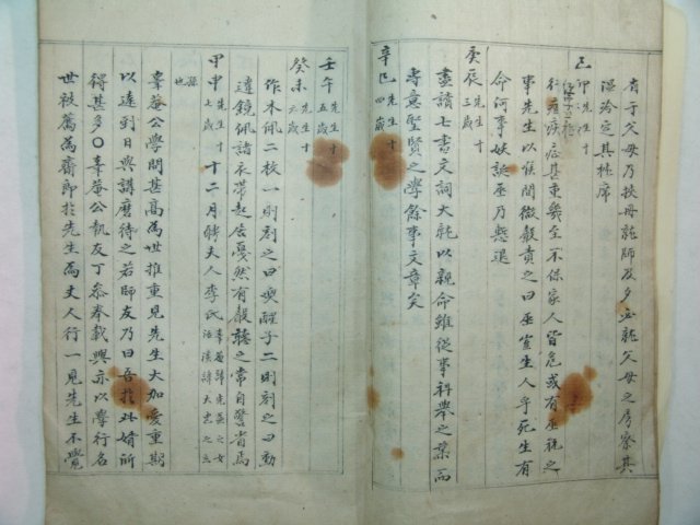 필사본 신수이(愼守彛) 황고선생년보(黃皐先生年譜)1책완질
