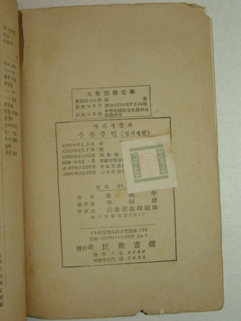 1953년 사회생활과 중등공민 정치생활