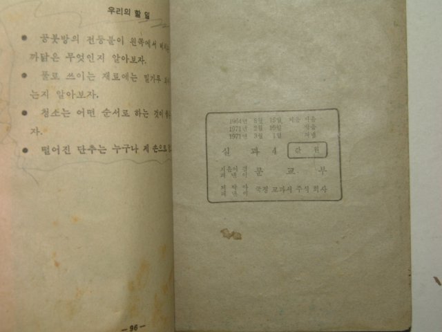 1971년 실과 4