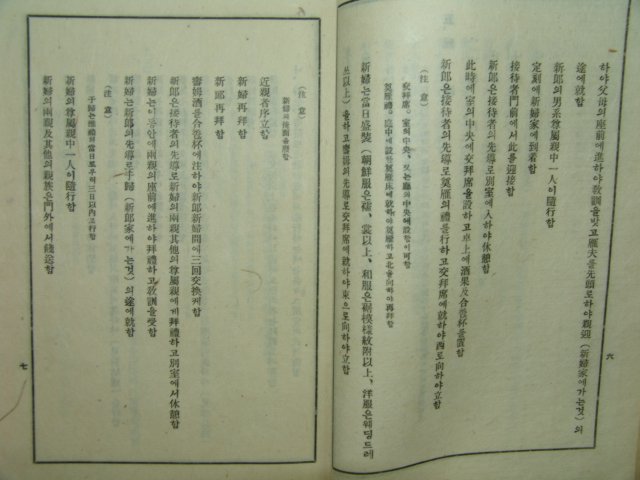 1934년 국한문혼용 의례준칙(儀禮準則) 1책완질