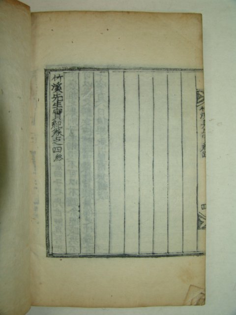 1910년 목판본 이대임(李大任) 죽계선생실기(竹溪先生實紀)4권1책완질