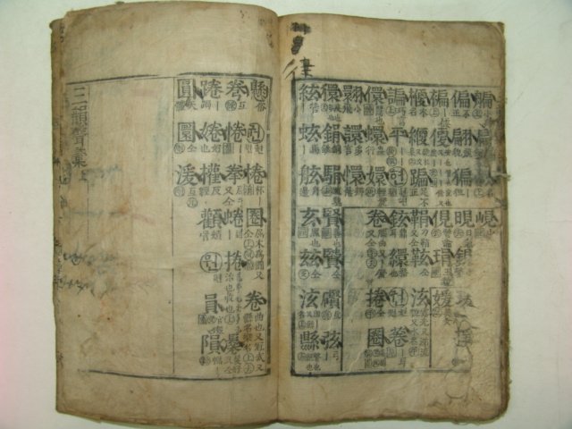 1751년 목판본 삼운성휘(三韻聲彙)상권 1책