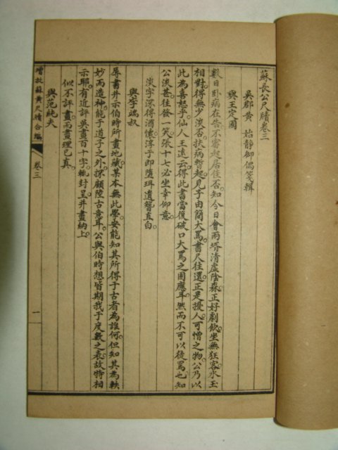 1915년 중국상해본 증비소동파황산곡척독합편(增批蘇東坡黃山谷尺牘合編)4책완질