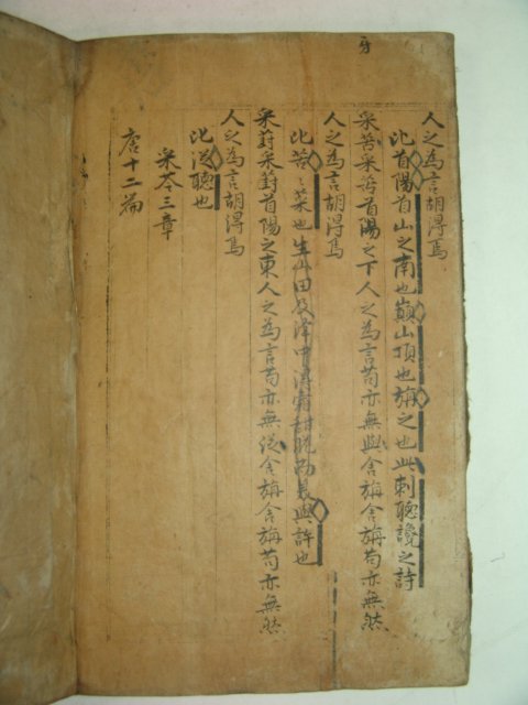 300년이상된 고필사본 시전 1책