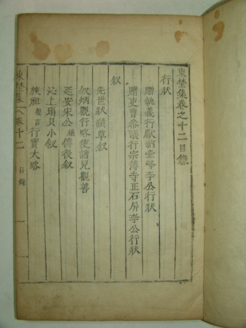 1845년 활자본 김양근(金養根) 동야집(東埜集) 2책