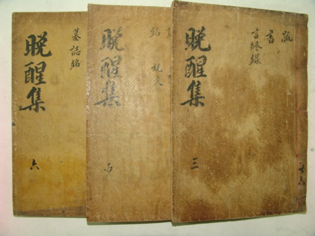 1896년 활자본 박치복(朴致馥) 만성집(晩醒集) 3책