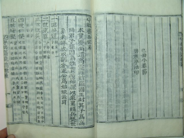 碧寒亭간행 목활자본 박만(朴曼) 수졸재유고 1책완질