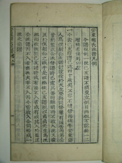 석판본 안동권씨파보 4책완질,세덕편 1책완질