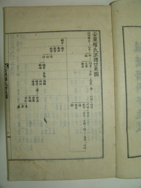 석판본 안동권씨파보 4책완질,세덕편 1책완질