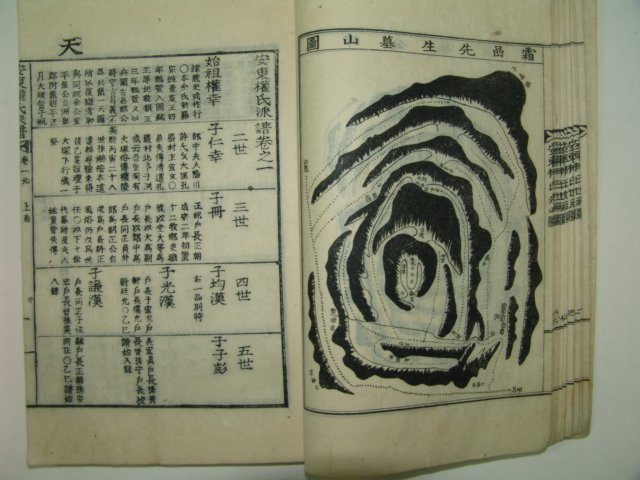 석판본 안동권씨파보 4책완질,세덕편 1책완질