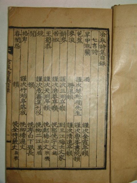 1936년 예천간행 鄭仁卓(정인정) 滄皐詩集(창고시집) 1책완질