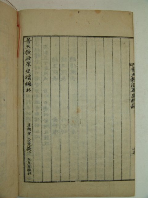 1910년(포덕50년) 보천교연혁사(普天敎沿革史)속편 1책