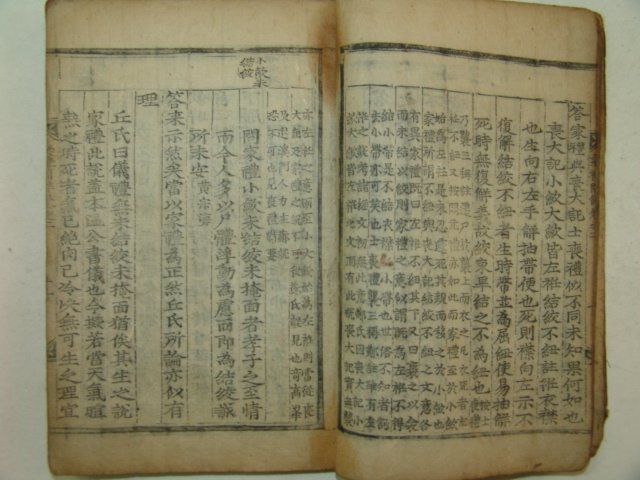 조선시대 木板本 의례문해(疑禮問解)권2 1책