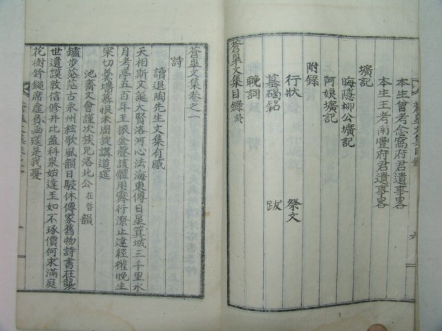 1930년 안동간행 이재준(李在濬) 창고문집(蒼皐文集)2권1책완질