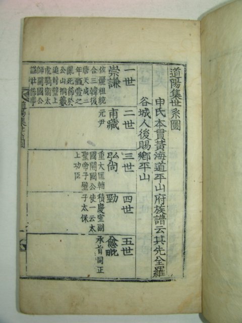 1919년 목판본 평산신씨 신태룡(申泰龍) 도양집(道陽集)권1,2 1책